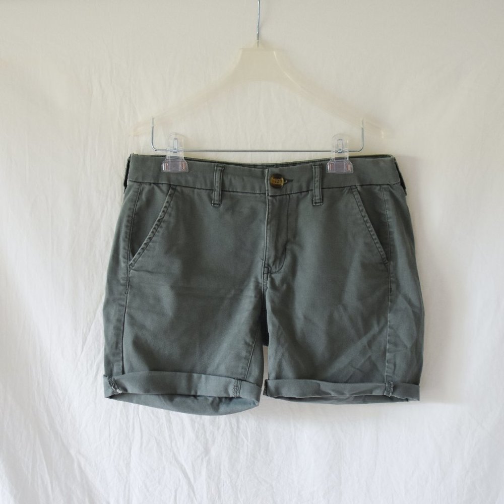 AEO Olive Green Boyfriend Shorts